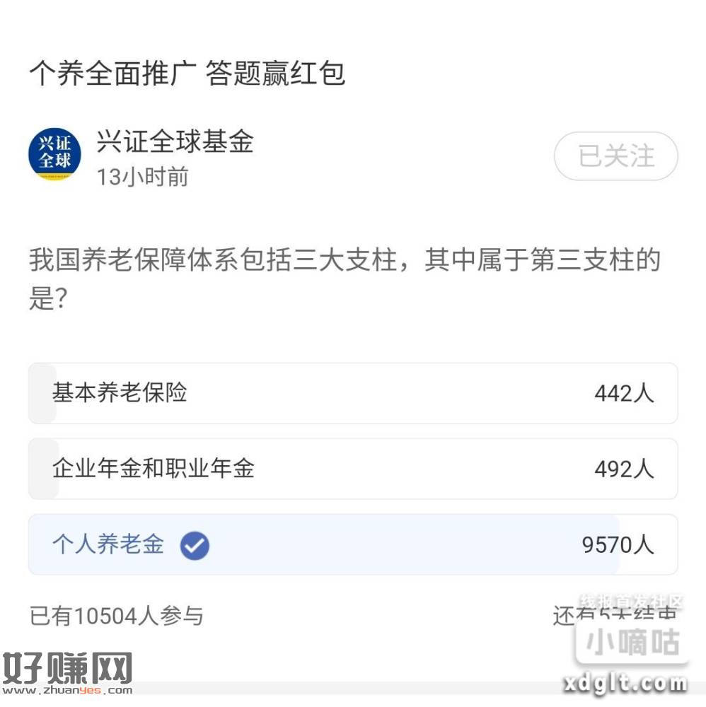 猜涨跌去答题广场 找到工银 兴证选1和3-创客网